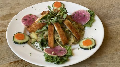 Chicken Schnitzel Salad