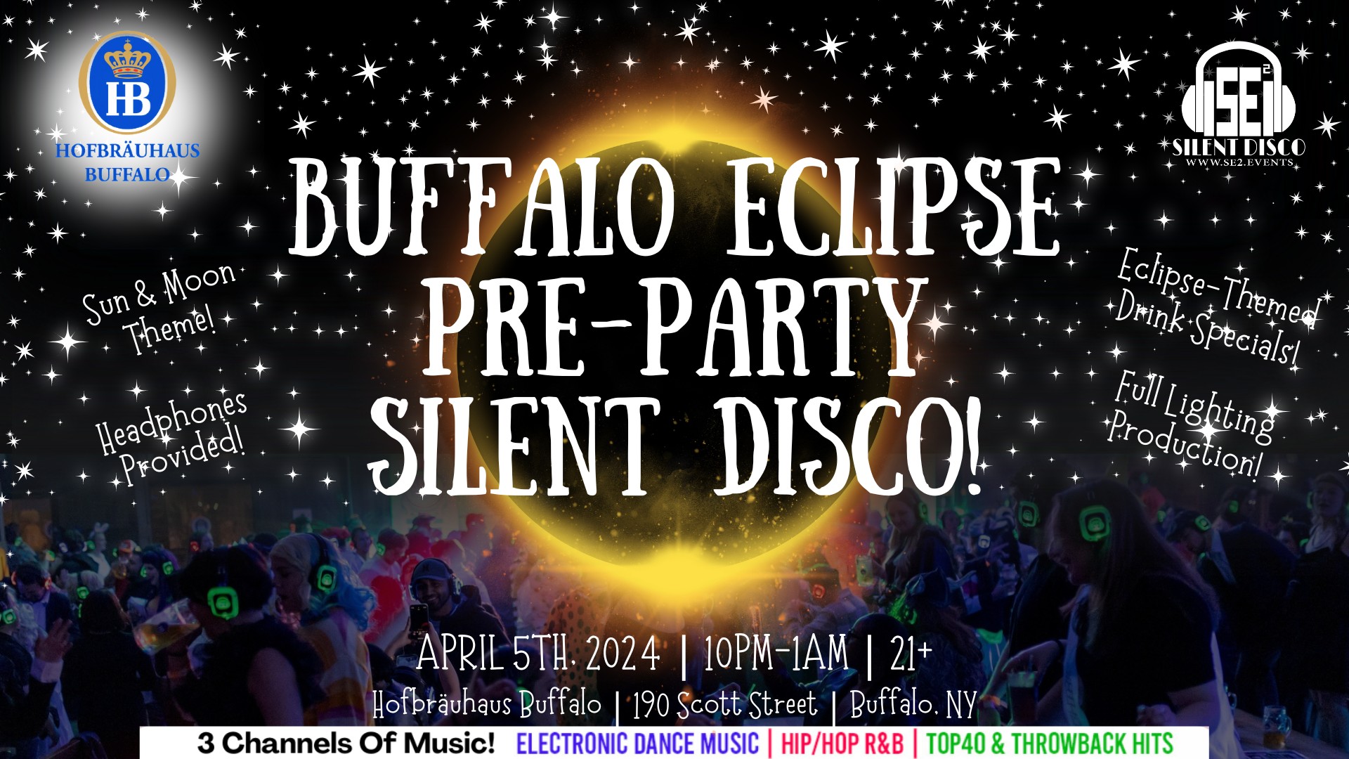 Buffalo Eclipse PreParty Silent Disco